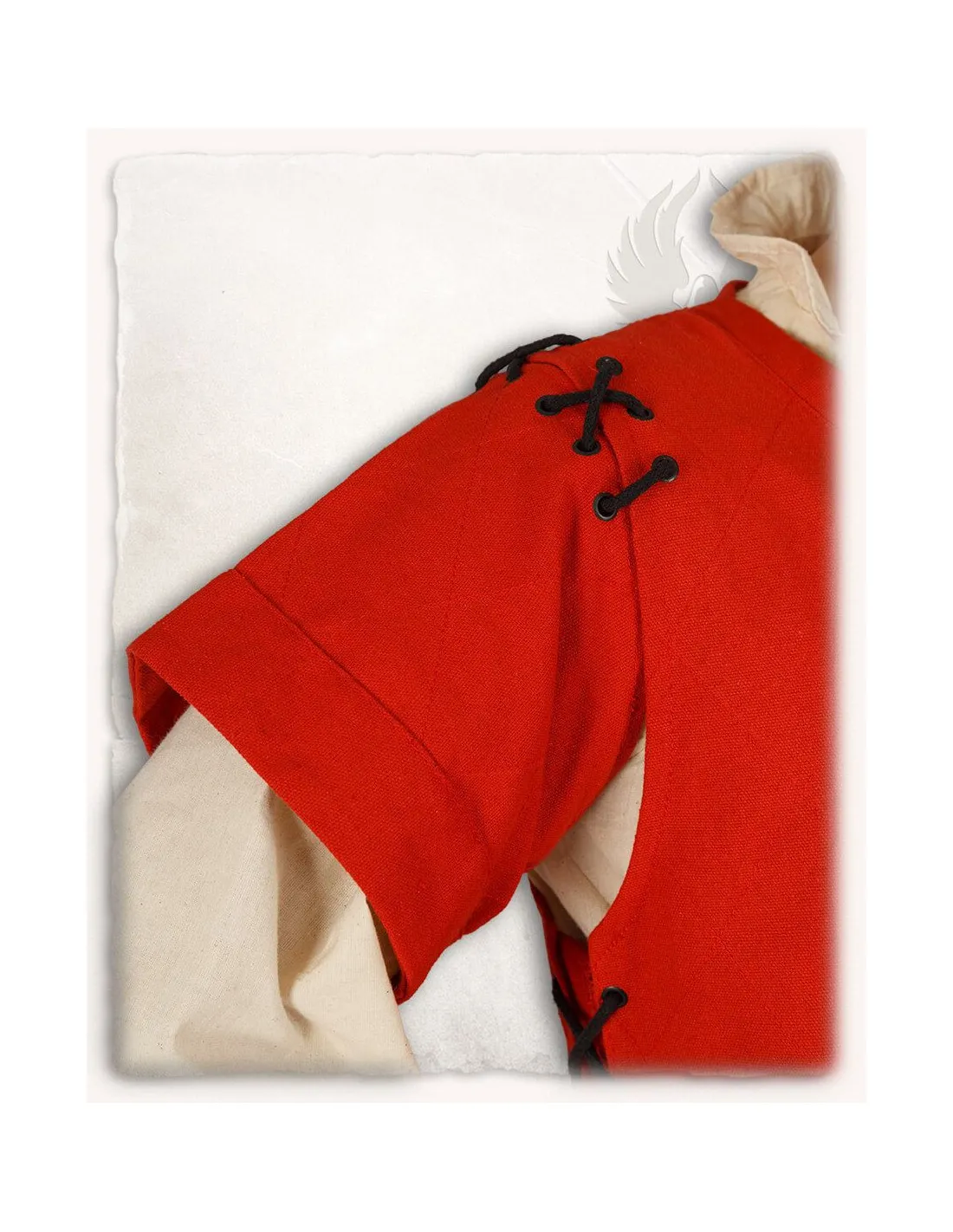 Tabard médiéval, modèle Hermann, couleur rouge ⚔️ Boutique Épées